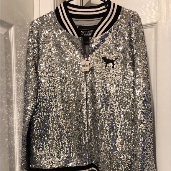 **SOLD**PINK VICTORIA’S SECRET BLING  JACKET - Picture 5 of 8